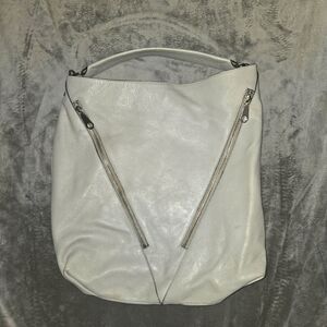 Rebecca Minkoff Bucket Style Tote Light Grey